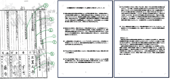 「家系解明報告書」